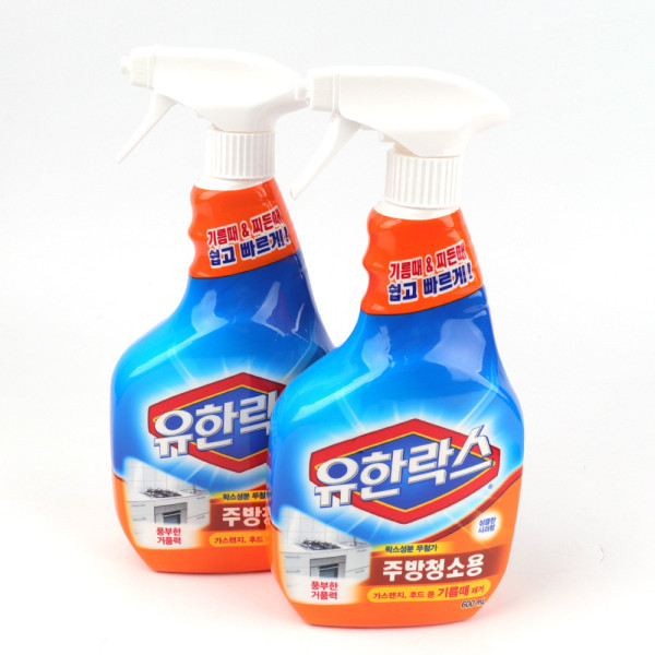 유한락스 주방청소용 세제 600ml 용기 2p 세정제